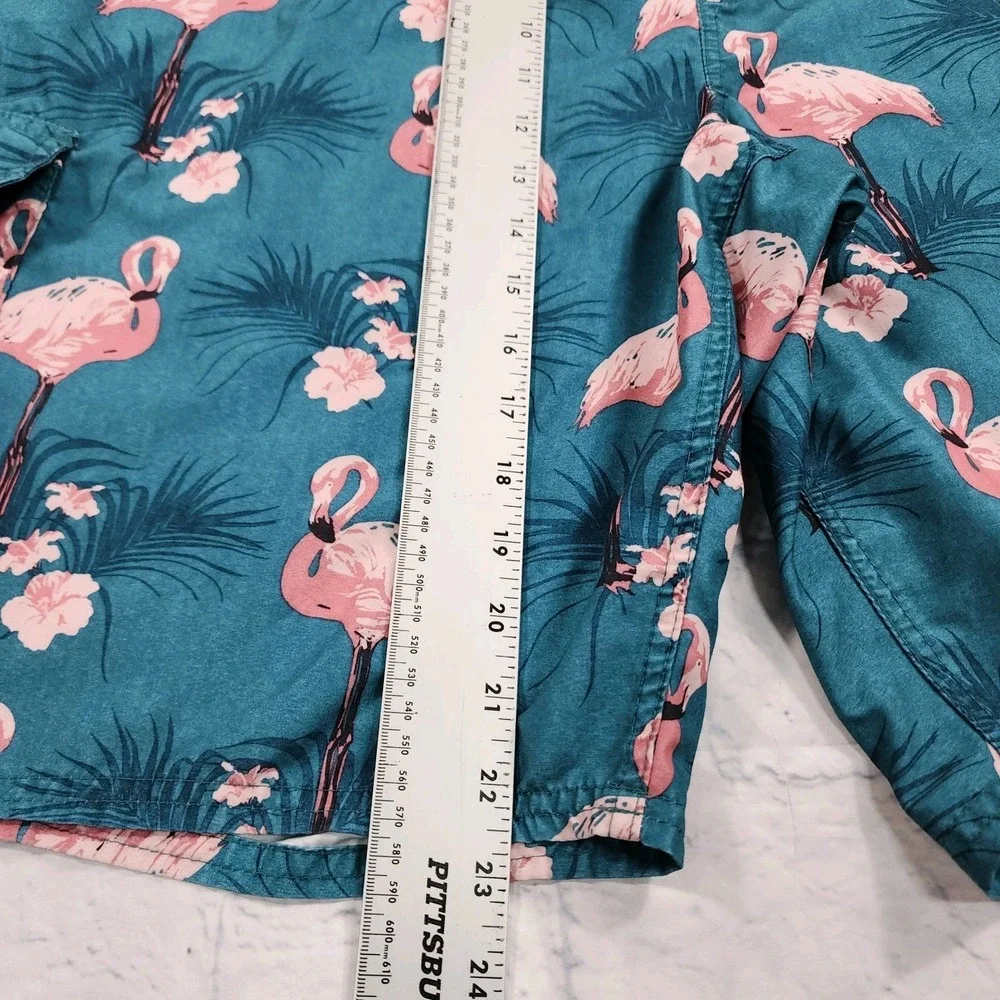 Beverly Hills Polo Club MENS XXL Swim Trunks Board Shorts Flamingo Green